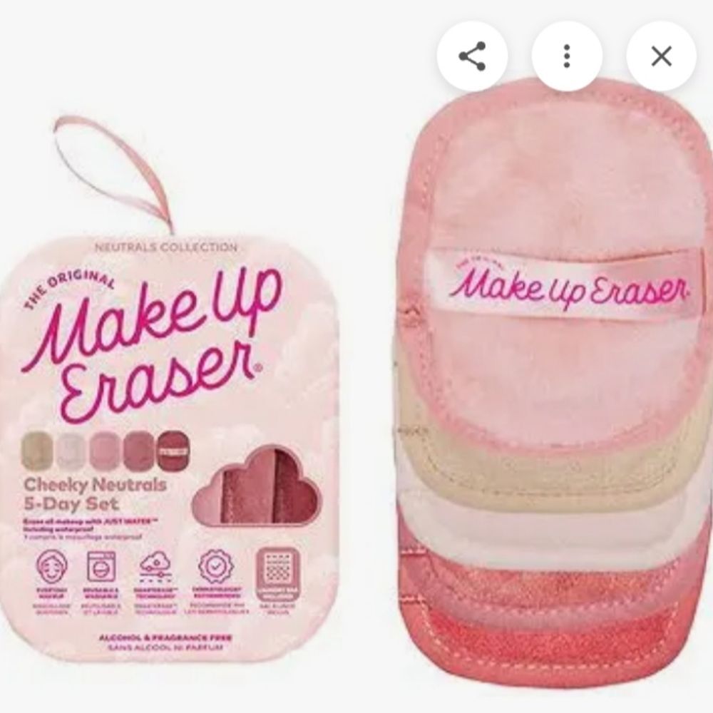 New The Original MakeUp Eraser Cloths Cheeky Neutrals 5-Day Set